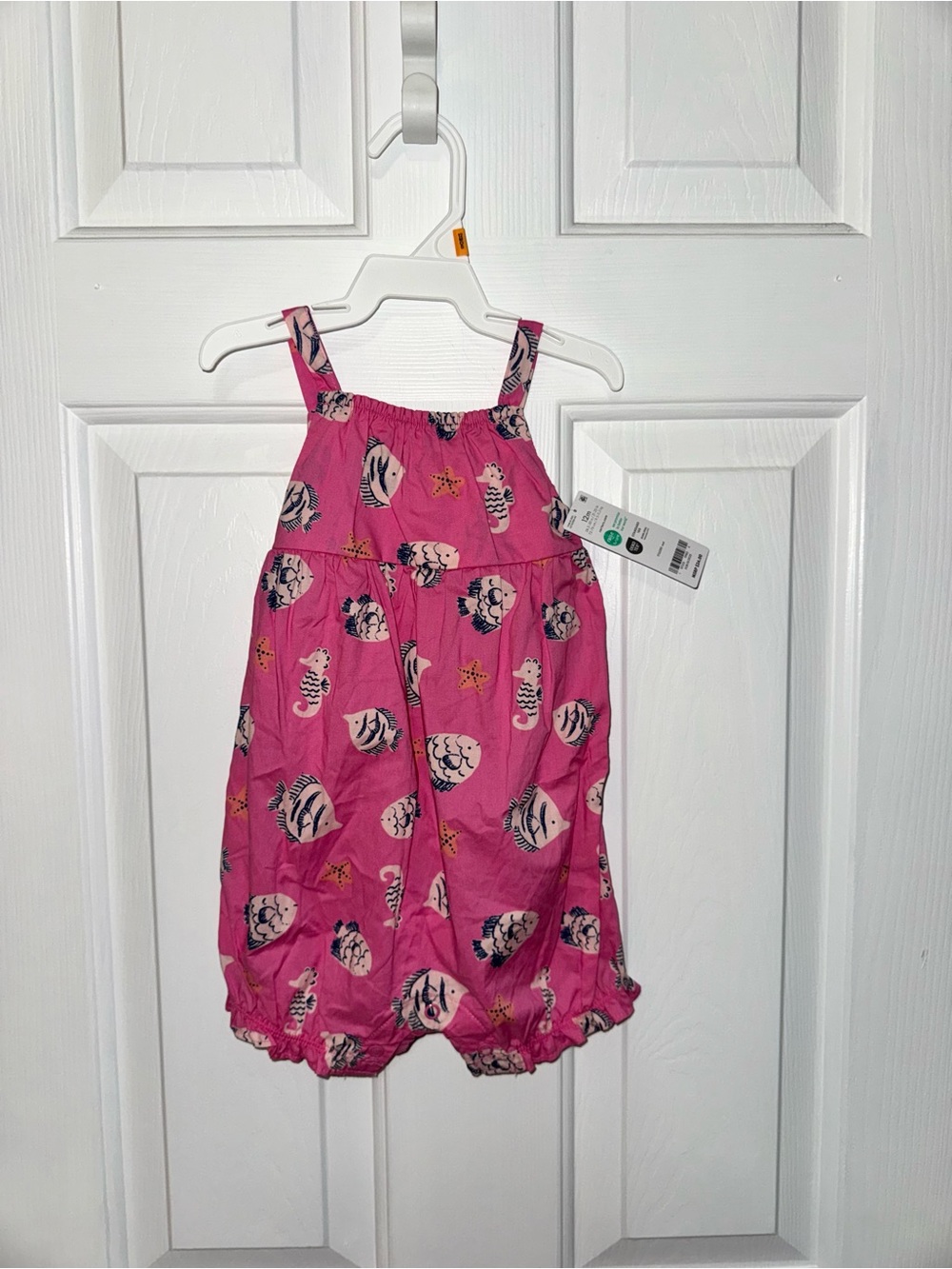 Carter’s Baby Girls Pink Seashell Print Romper